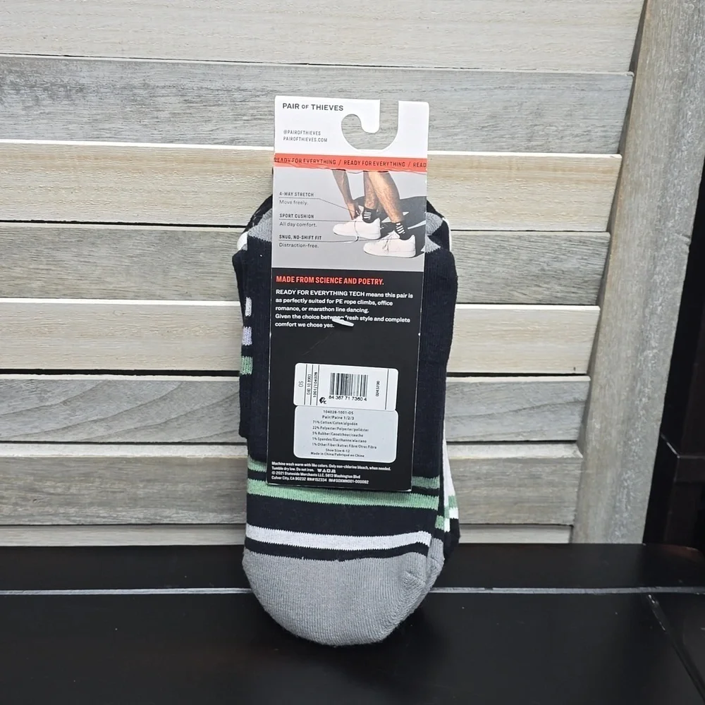 Cushion Ankle Socks 3 Pack | Pair of Thieves | Shoe size 8-12